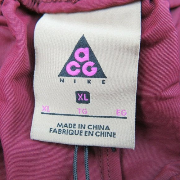 Nike ACG Woven Shorts Maroon Belted Size XL - Picture 7 of 9